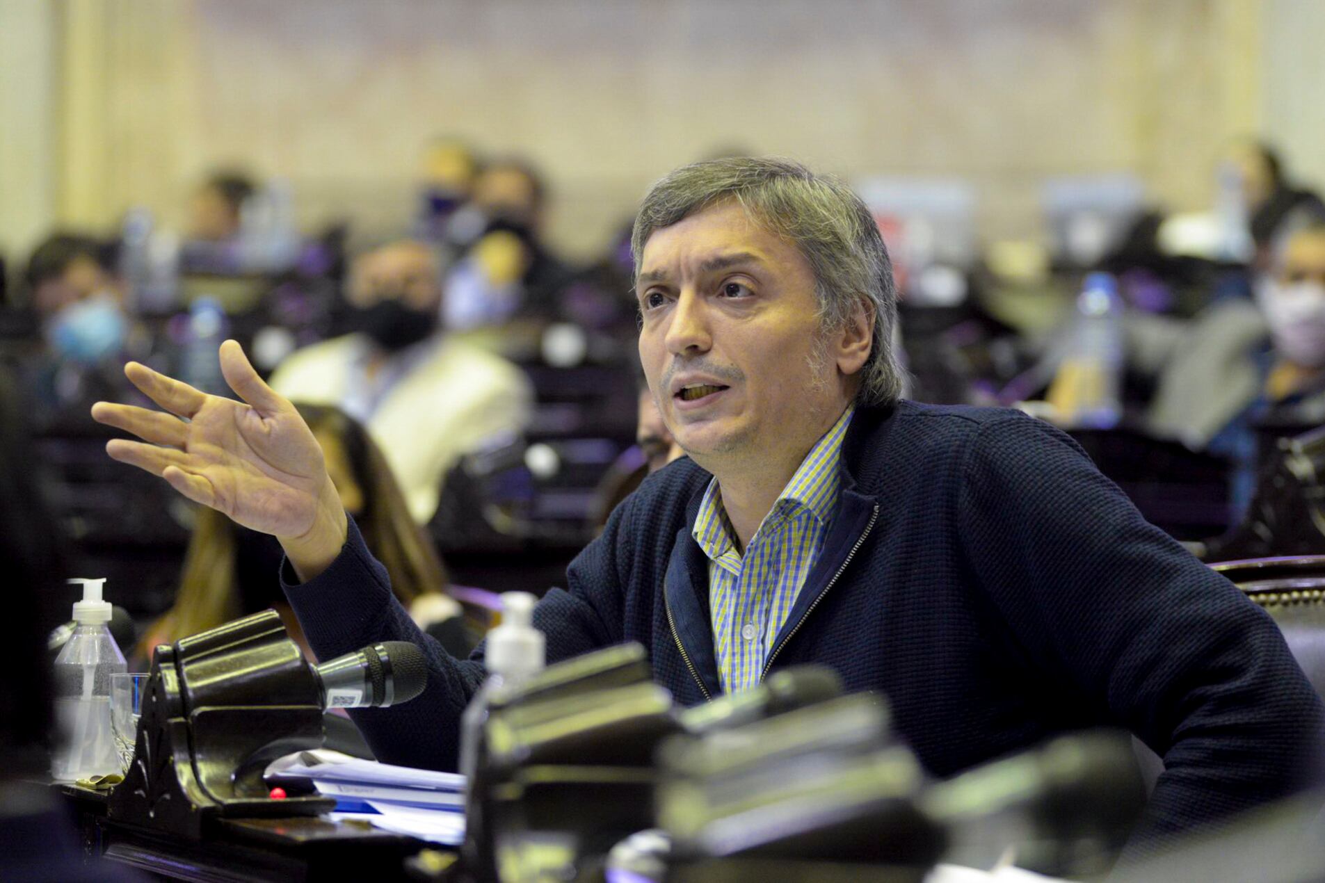 El diputado del Frente de Todos Máximo Kirchner renunció a la conducción del bloque oficialista.