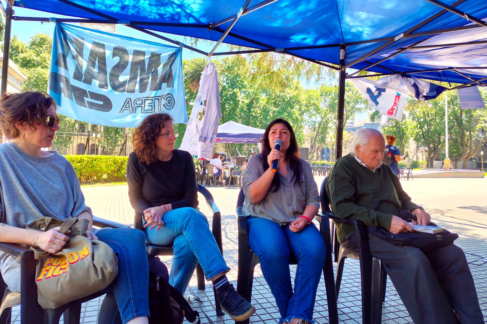 Natalia Pautasso, Silvia Eraso, Natalia Palma y Oscar Lupori.