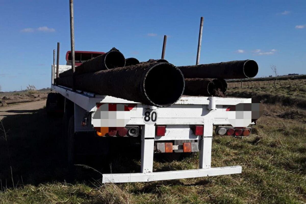 Los caños que Vera estaba sacando en San Vicente