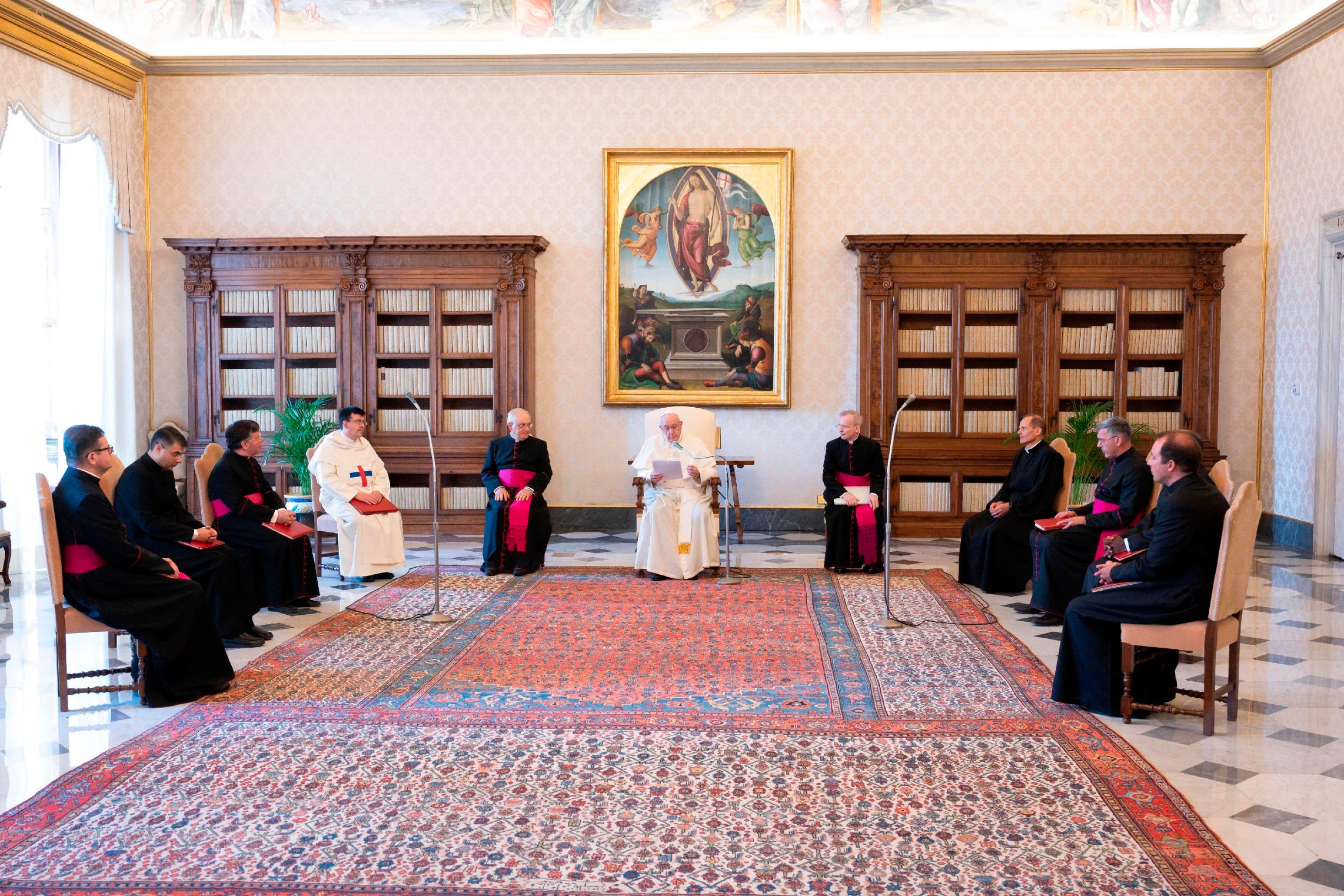Audiencia general dle Papa en el Palacio Apostólico del Vaticano.