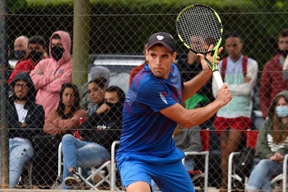 Nicolás Arreche, el quinto suspendido del tenis argentino.
