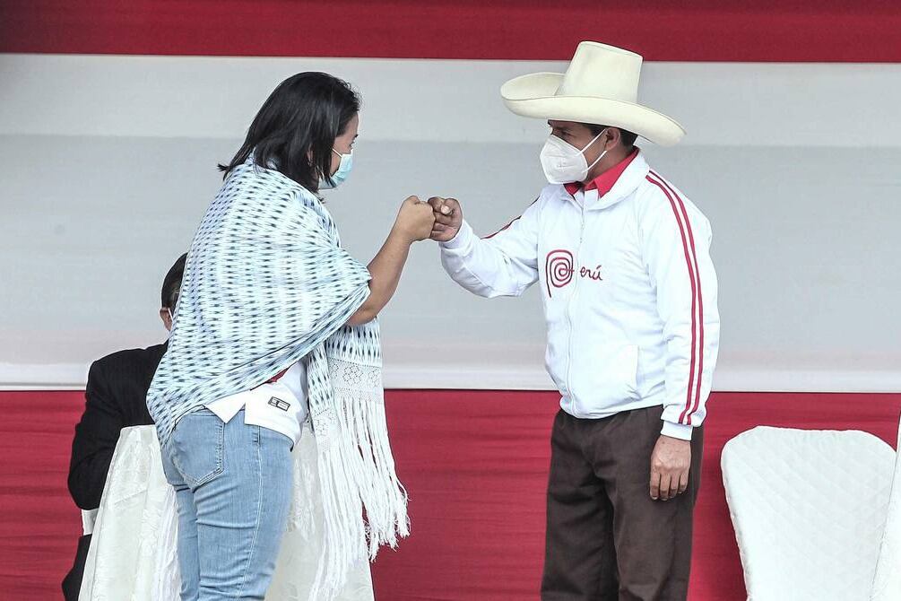 Keiko y Castillo, cara a cara por primera vez en Chota.