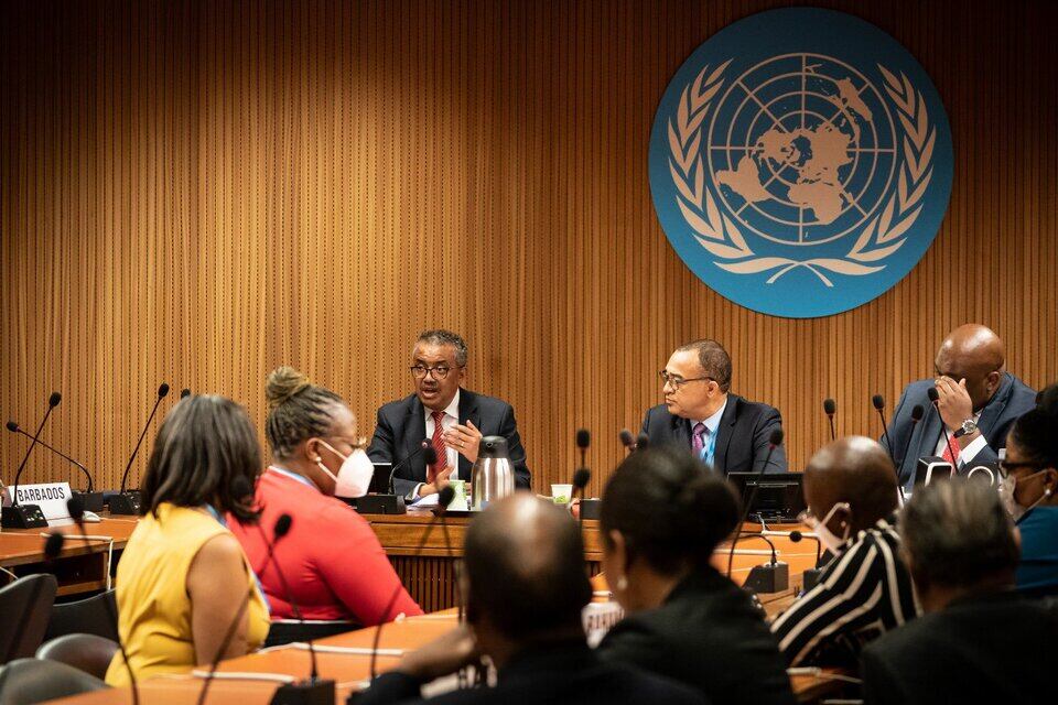 El titular de la OMS, Tedros Adhanom Ghebreyesus, elevó el nivel de riesgo por la viruela del mono. Imagen: OMS