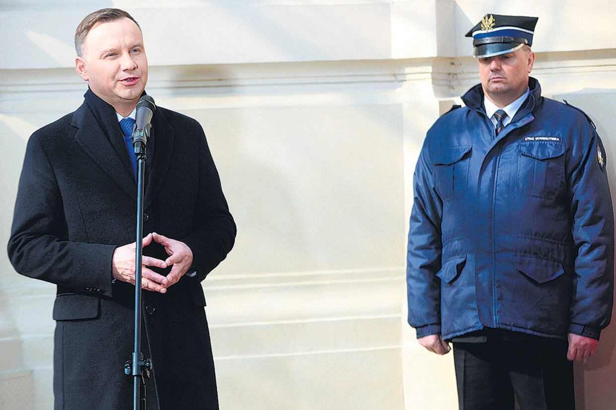 El presidente de Polonia, Andreszj Duda, que firmó la ley con la que se presentó la demanda a PáginaI12.