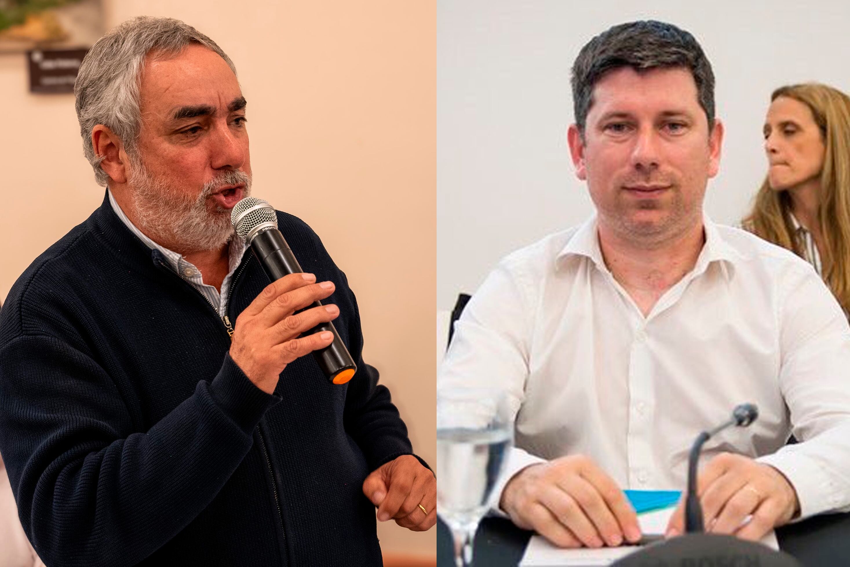Miguel Fernández y Pablo Domenichini, candidatos a conducir el radicalismo provincial.