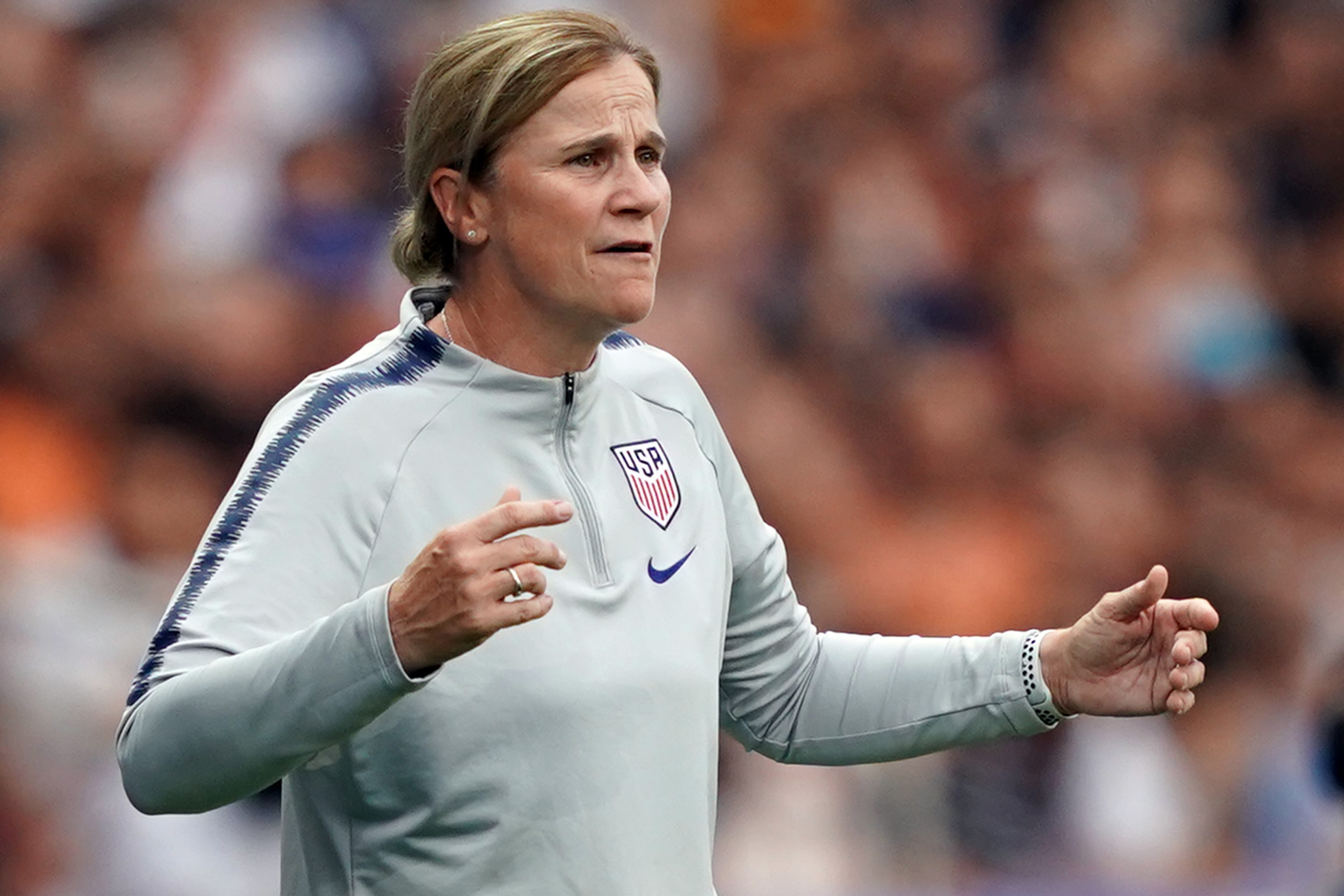 Jill Ellis, la entrenadora del seleccionado femenino de Estados Unidos, finalista del Mundial de Francia.