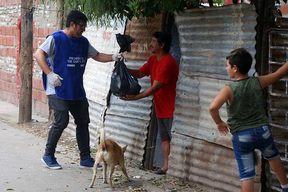 Desde el inicio de la pandemia la asistencia alimentaria no se detuvo.