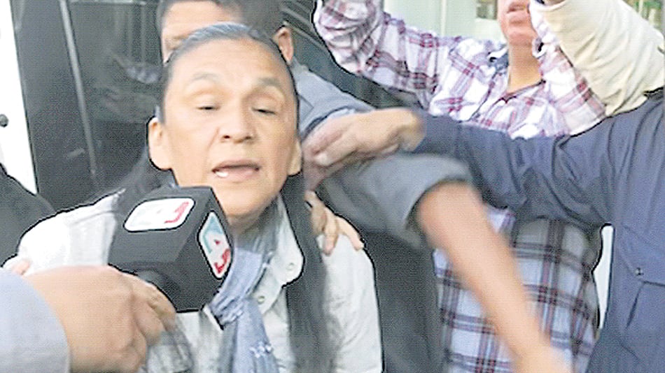 Milagro Sala mantiene una huelga de hambre desde hace ocho días en reclamo por su situación.