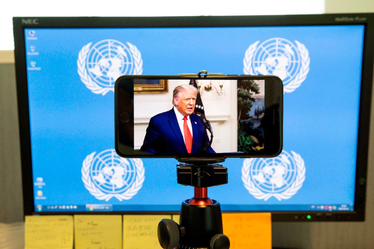 Este fue el cuarto discurso de Trump ante la Asamblea General de la ONU. La reunión anual de líderes mundiales se realiza de manera remota por la pandemia.