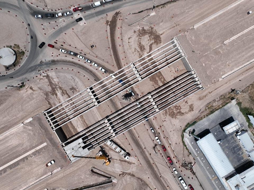 Obra del Chacho en la ciudad capital de La Rioja. 