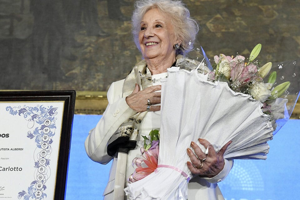 Estela de Carlotto, presidenta de Abuelas de Plaza de Mayo. 
