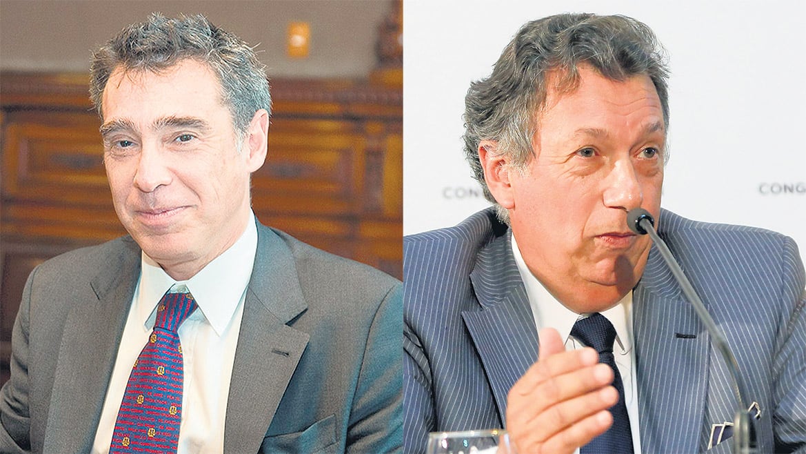 Santiago Corcuera y Alberto Dalla Vía, los dos integrantes de la Cámara Nacional Electoral.