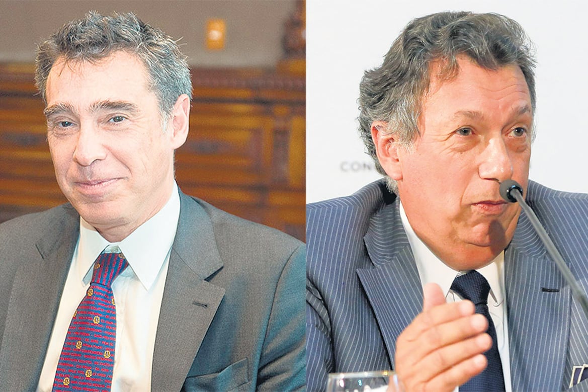 Santiago Corcuera y Alberto Dalla Vía, los dos integrantes de la Cámara Nacional Electoral.