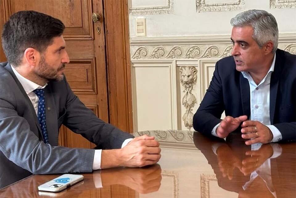 Gobernador Pullaro y rector Bartolacci.