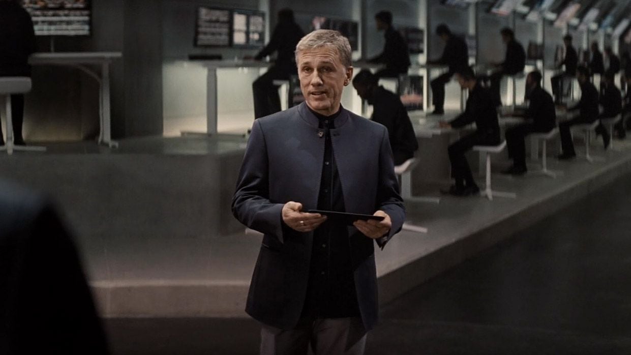 Waltz como el villano Ernst Stavro Blofeld.