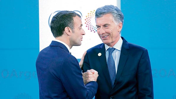 El gobierno de Macri sigue impulsando la firma del TLC. Macron, uno de los que más se resiste.
