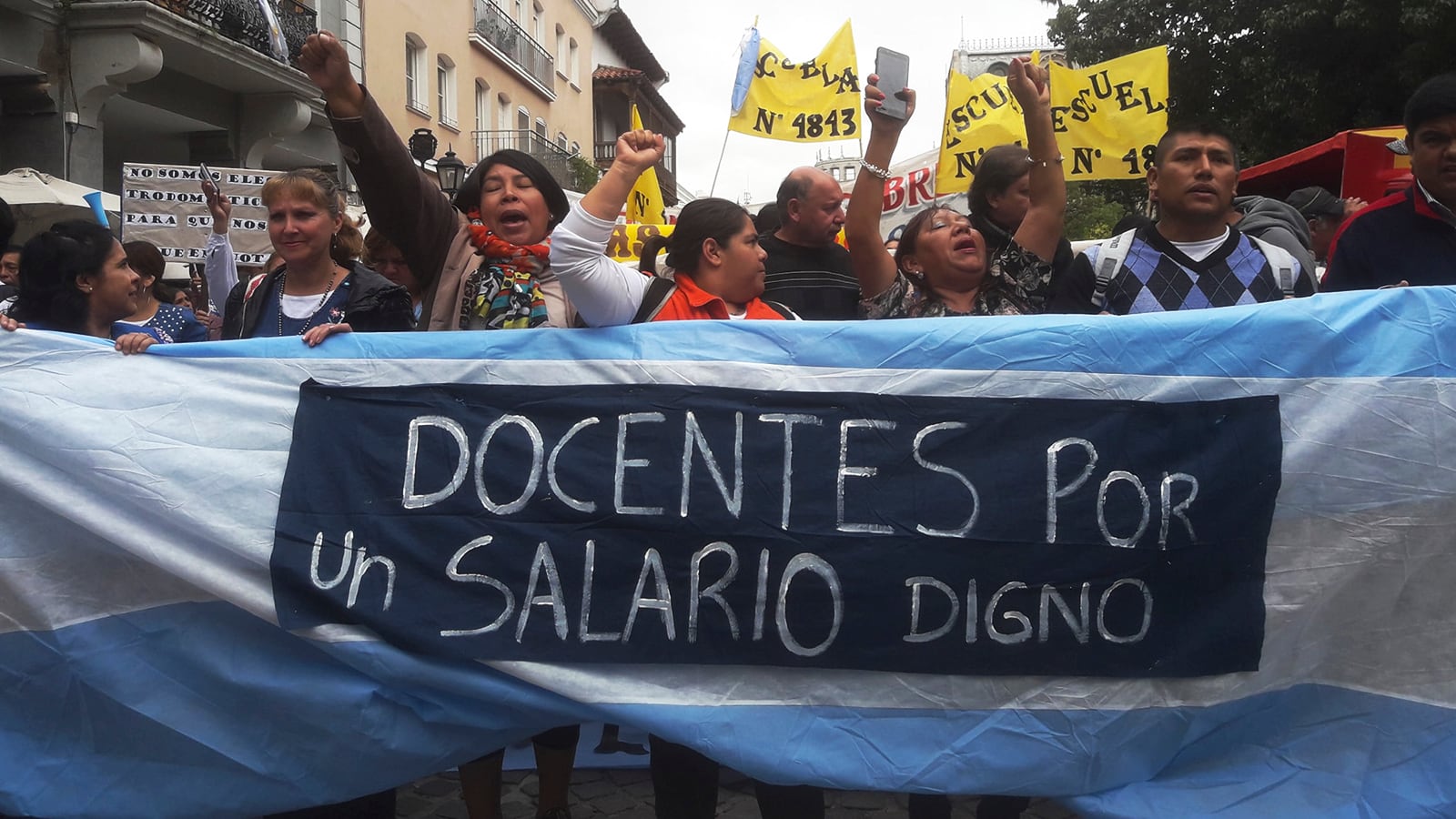 Primera manifestación docente en enero