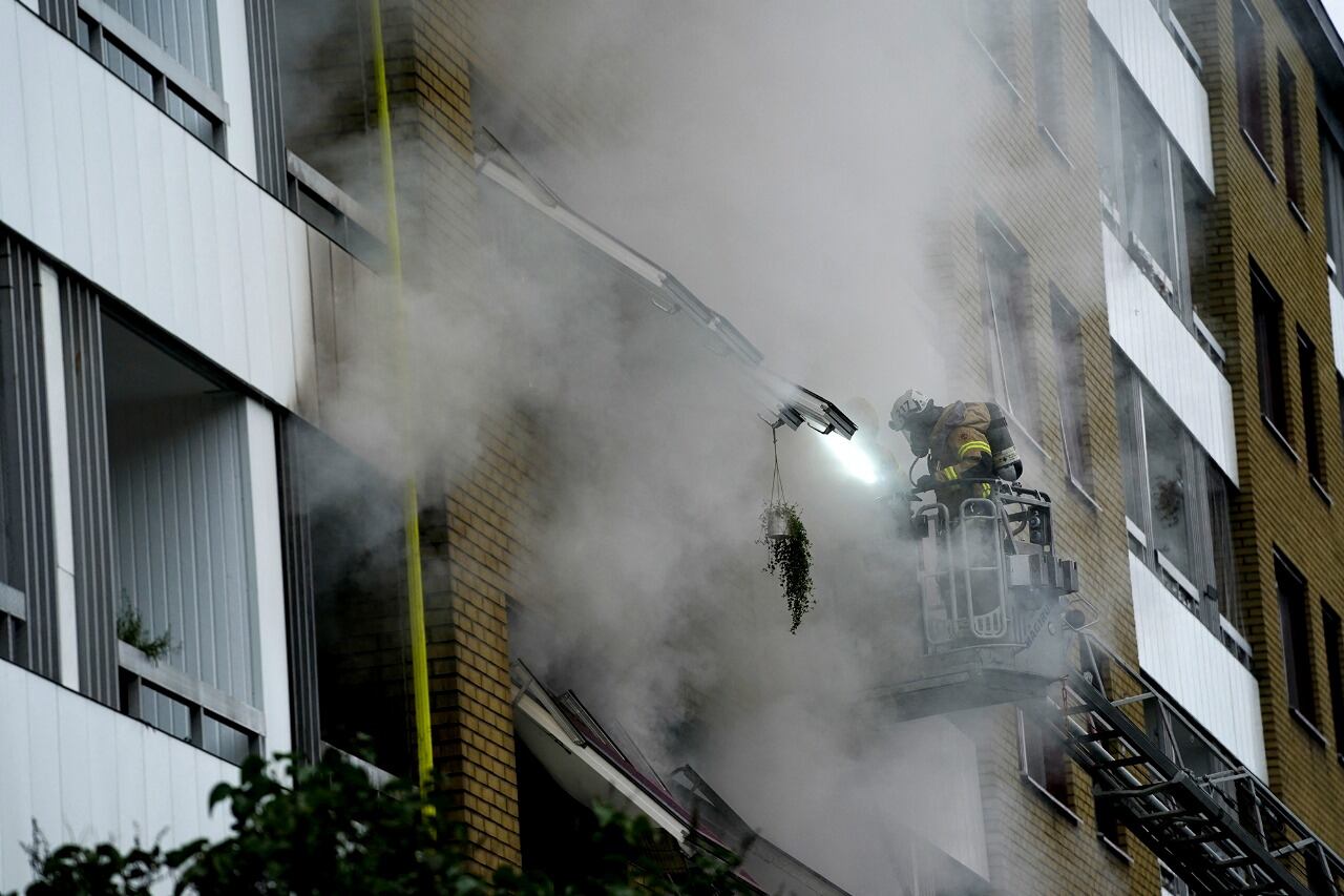 El edificio de la ciudad de Gotemburgo, en Suecia, donde se produjo la explosión.