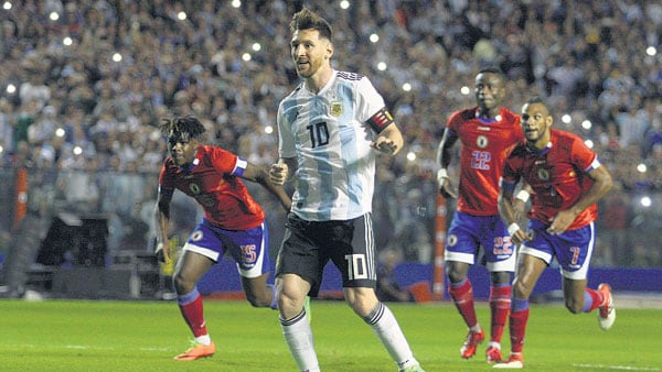 Lionel Messi, capitán y figura del seleccionado argentino.