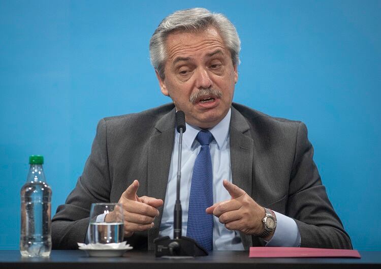Alberto Fernández, presidente de la Nación. 