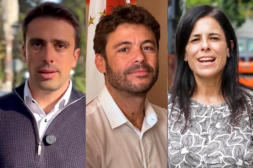 Juan Pedro Aleart, Juan Monteverde y Carolina Labayru.