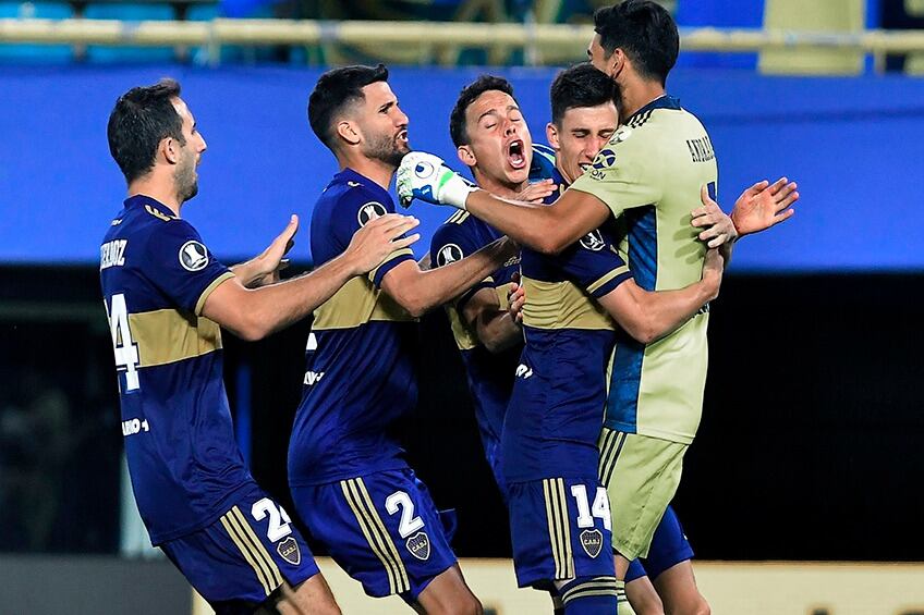Boca festejó en los penales ante Inter en diciembre pasado.