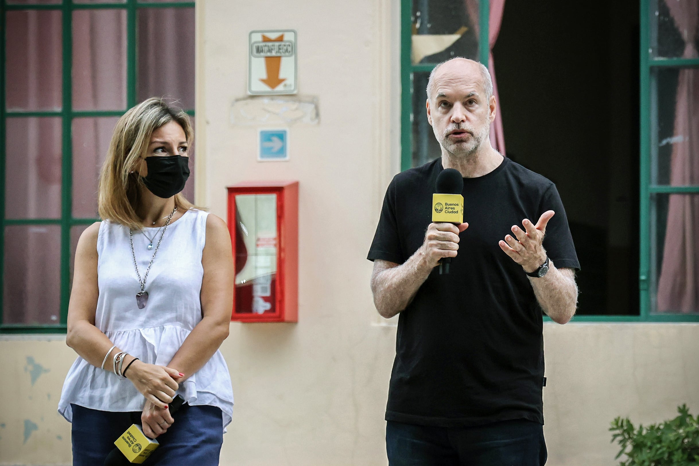 Soledad Acuña y Horacio Rodríguez Larreta.