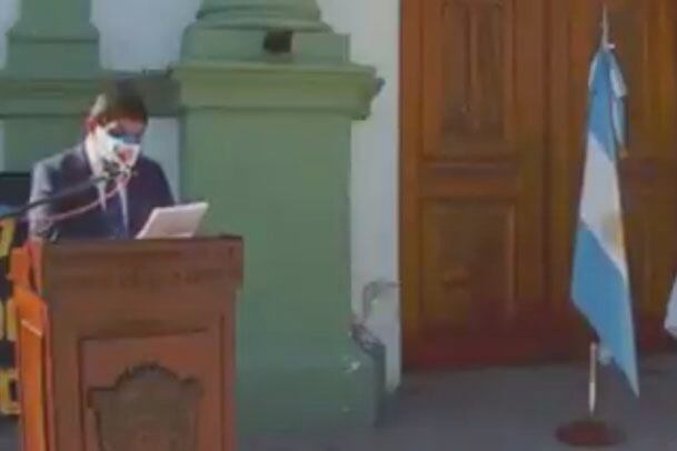 Torres al momento de sus discurso sacado de Hollywood.