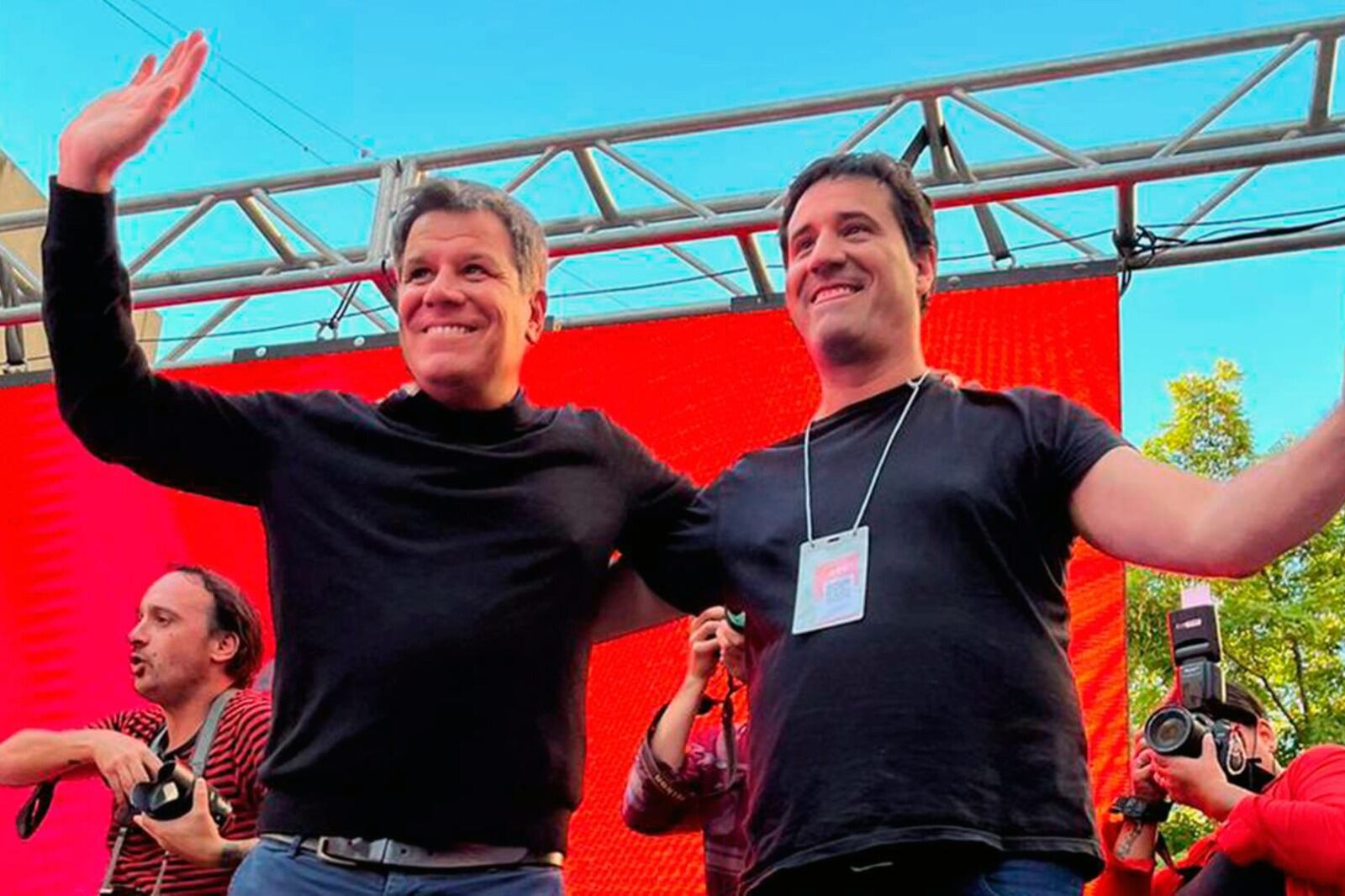 El diputado Facundo Manes y el senador Maximiliano Abad.