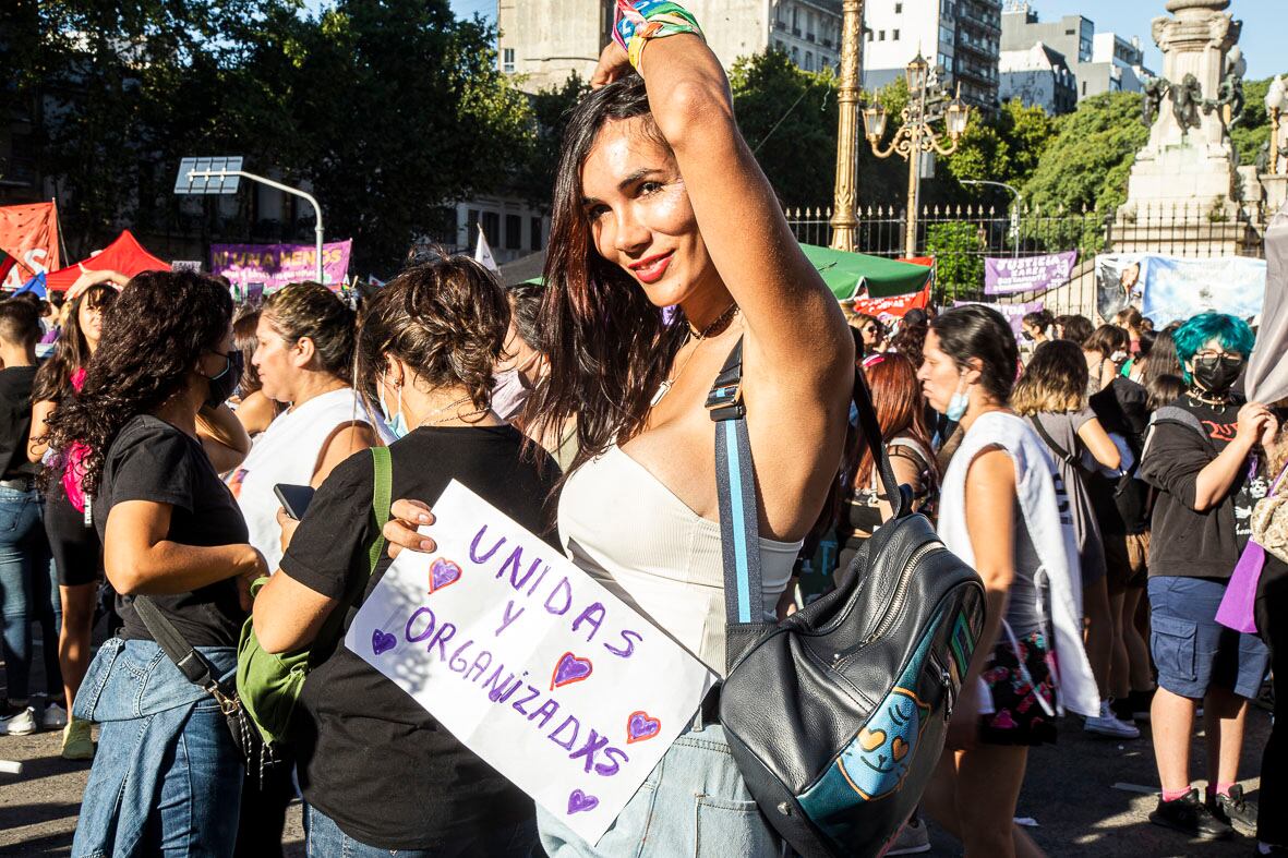 Unidas y organizadas, un cartel que da cuenta del orgullo de los procesos de construcción del Paro Feminista.