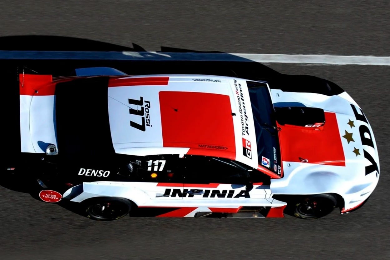 Matías Rossi mostró toda su jerarquía a bordo del Toyota.