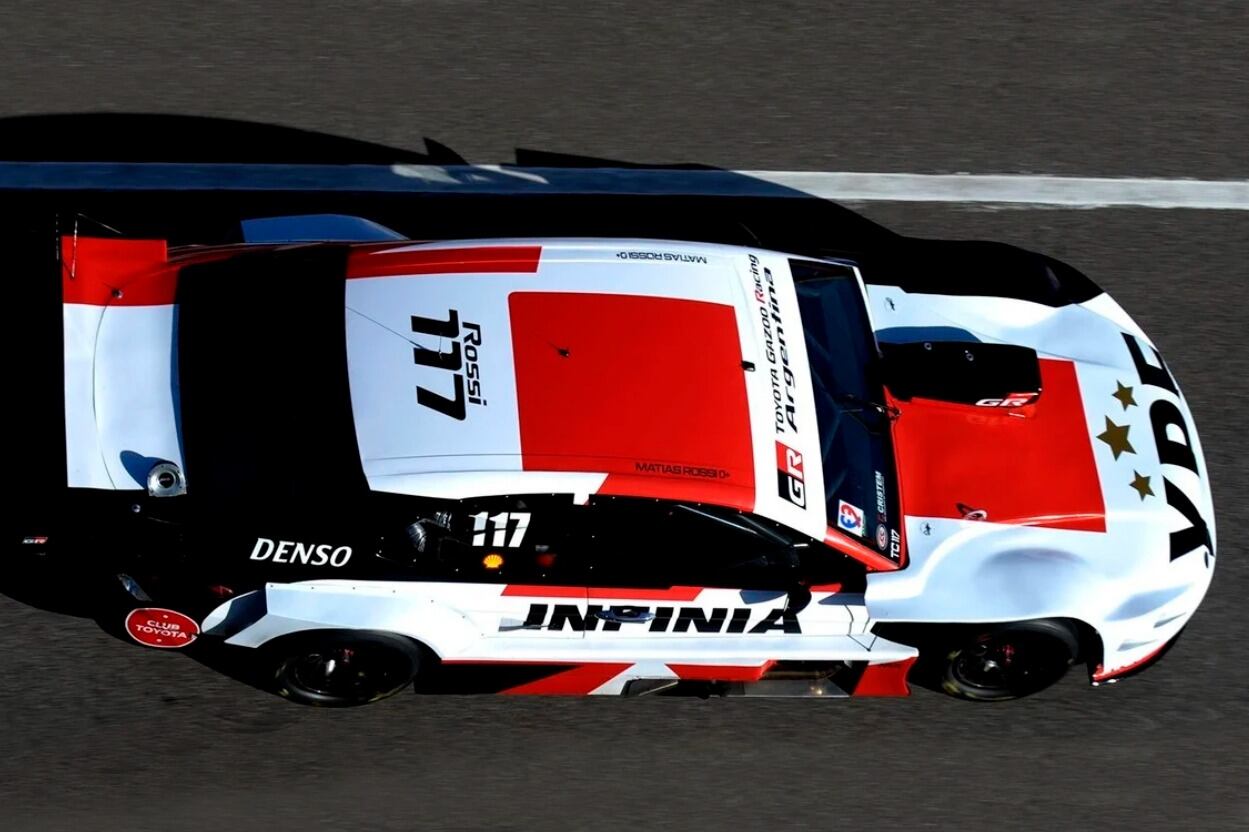 Matías Rossi mostró toda su jerarquía a bordo del Toyota.