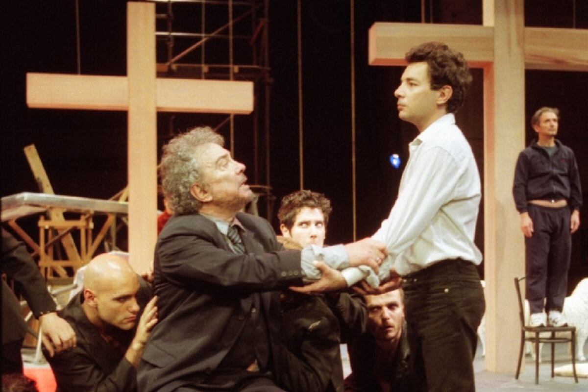 Alfredo Alcón y Fabián Vena, intérpretes de una puesta inolvidable.