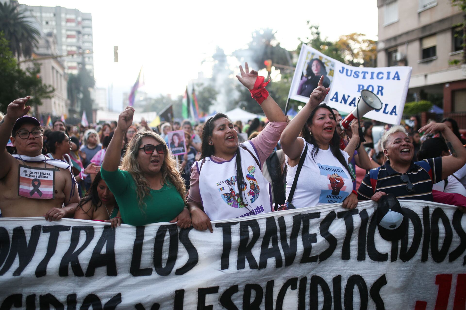 La denuncia de los trasvesticidios fue muy marcada.