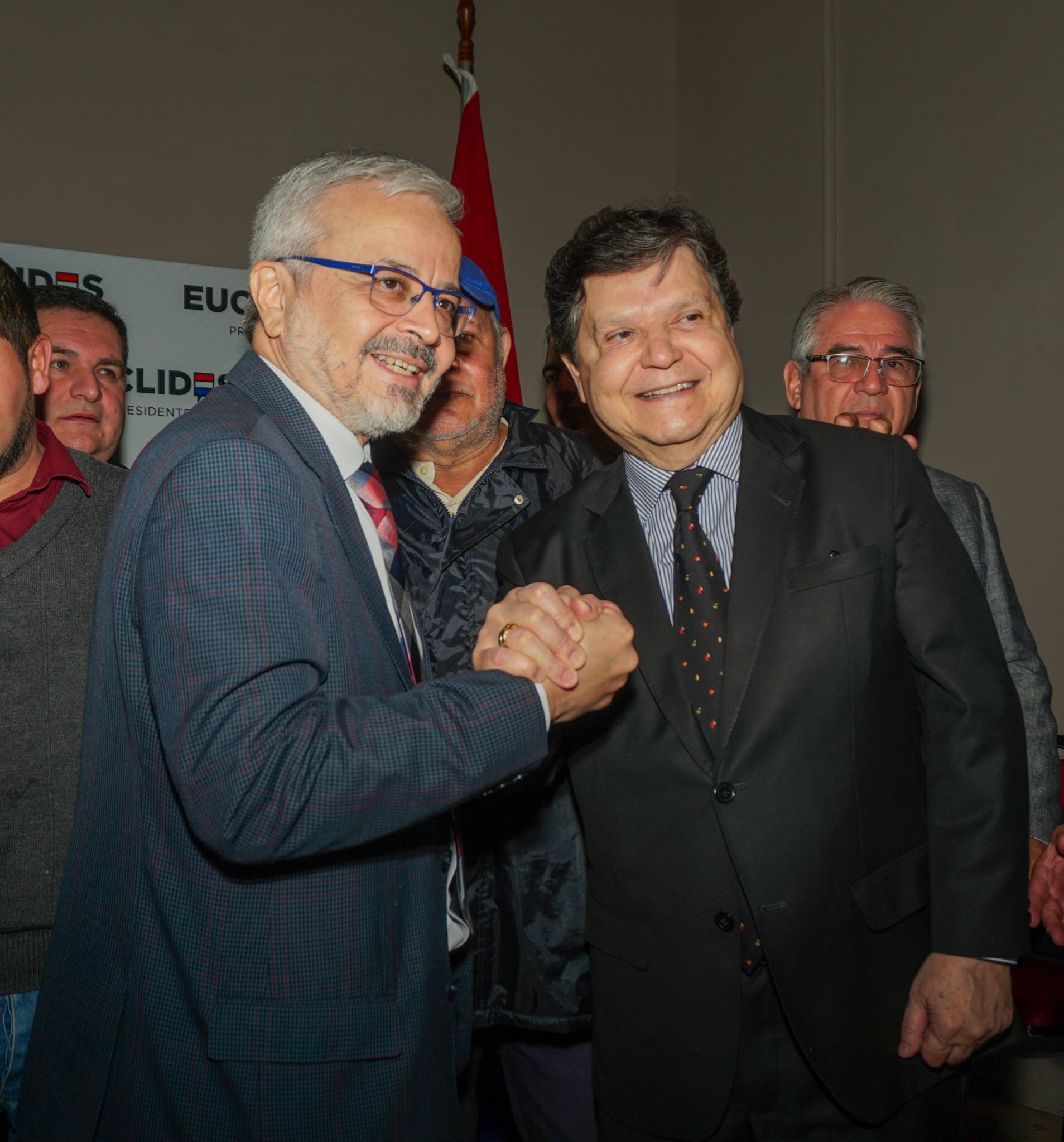 El candidato presidencial y excanciller Euclides Acevedo (der.) y su compañero de fórmula, el senador del Frente Guasú Jorge Querey / Redes sociales