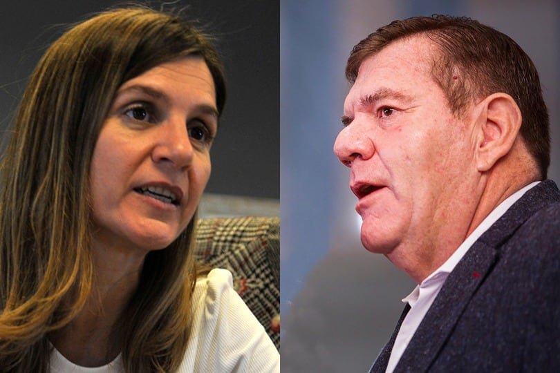 Fernanda Raverta y Guillermo Montenegro