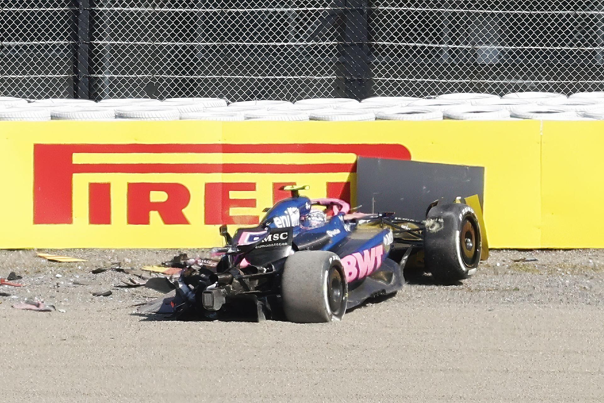 El Alpine de Doohan quedó destrozado tras el impacto