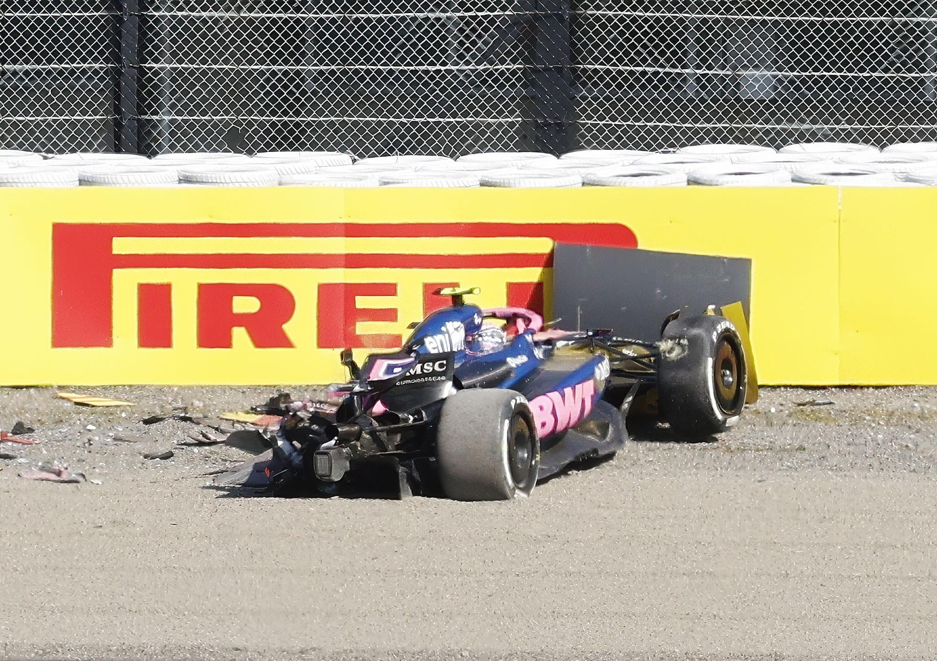 El Alpine de Doohan quedó destrozado tras el impacto