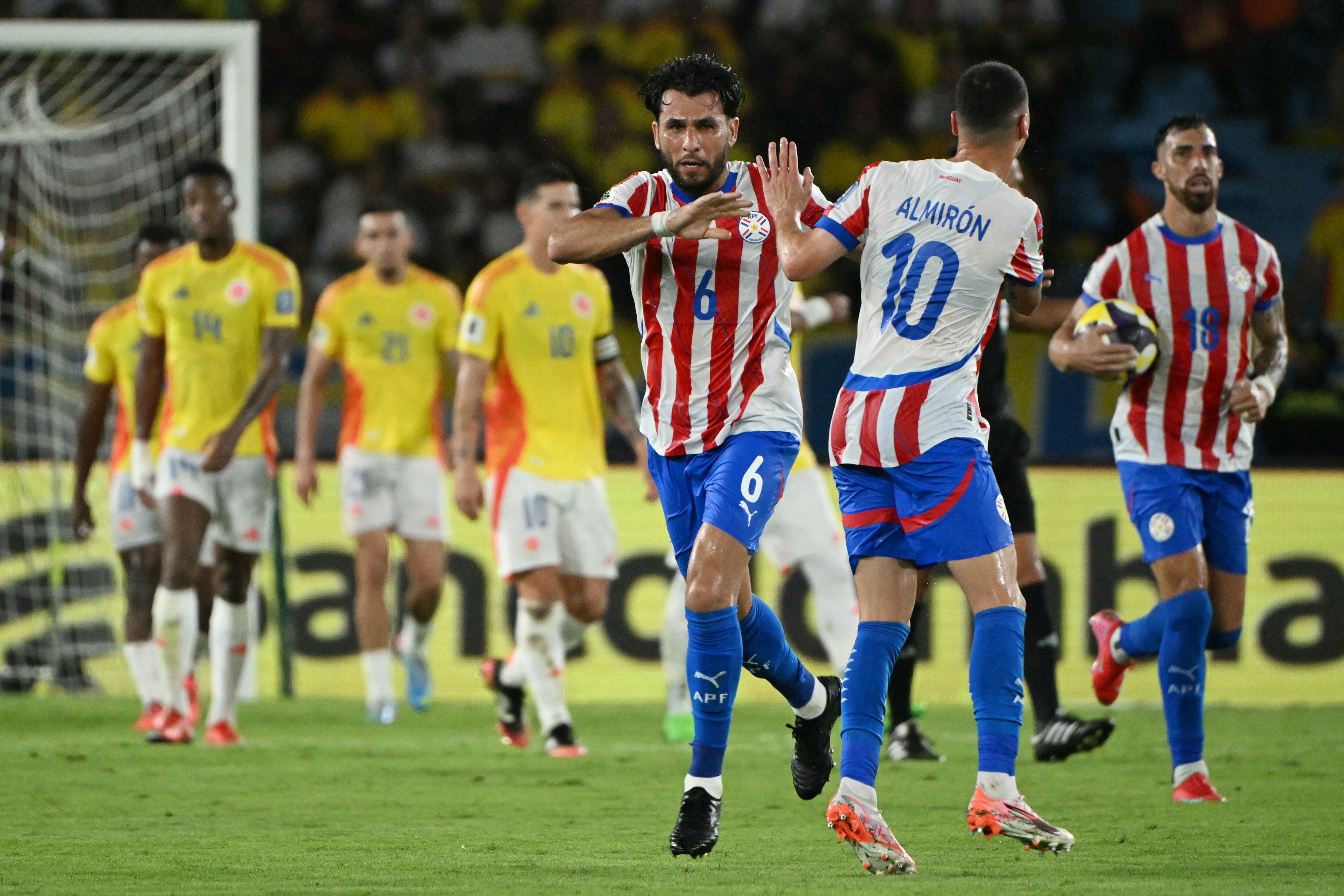 Junior Alonso inició la gran remontada guaraní en Barranquilla