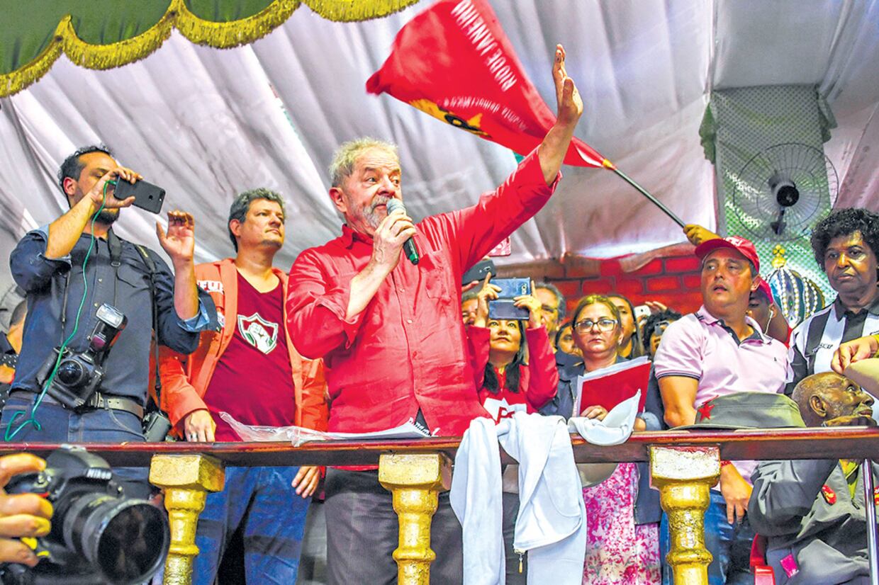 Días atrás, Lula participó de un congreso de la Central Unica de Trabajadores en Río.