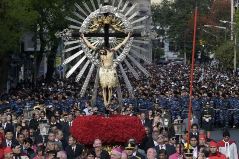 Este año no habrá peregrinos ni gente marchando detrás de las imágenes.