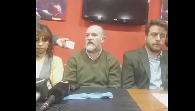 Verónica Heredia, la abogada de la familia, Sergio Maldonado y Gastón Chillier, del CELS.