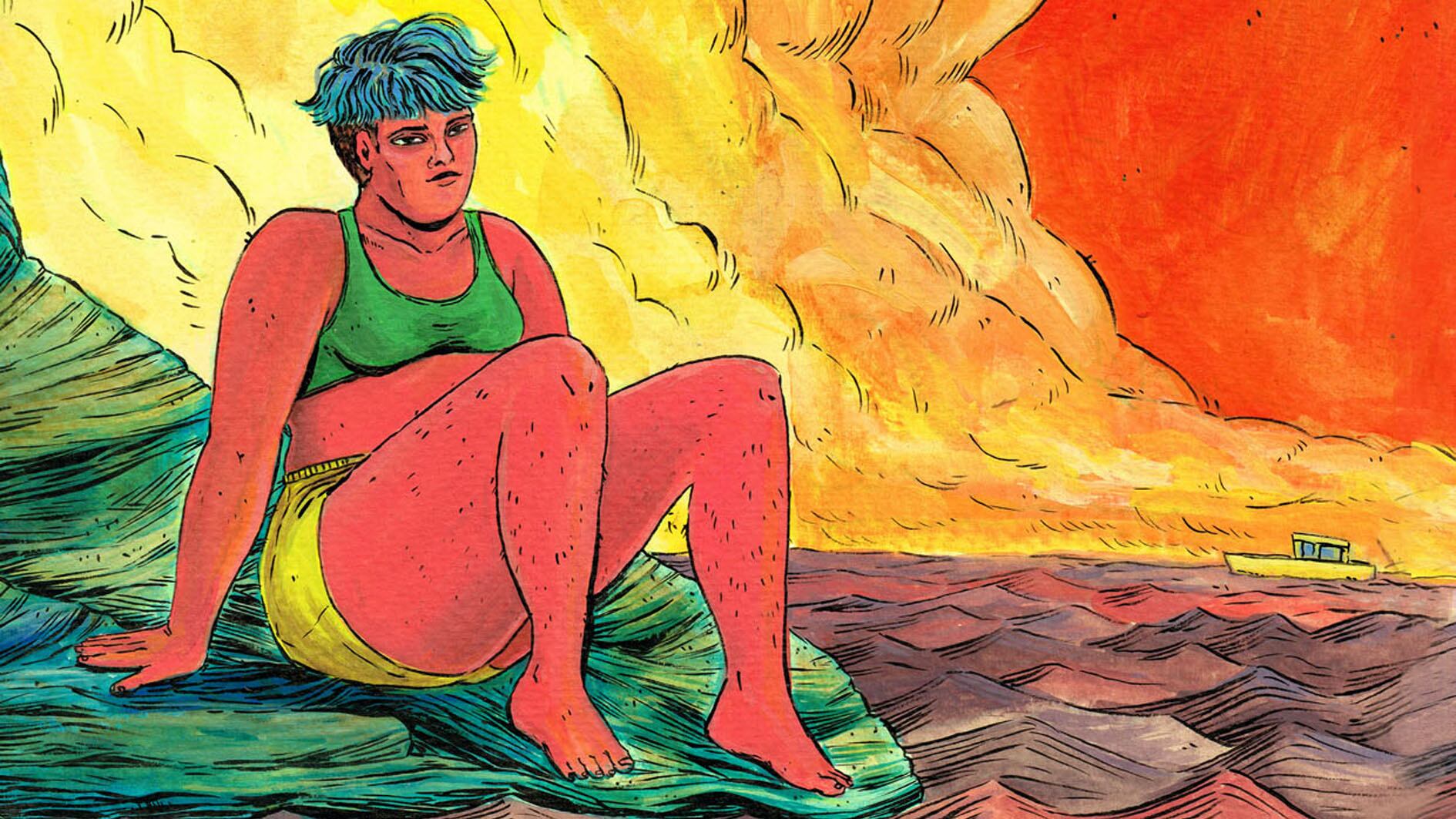 Be, el personaje no binarix de la novela gráfica Banzai.