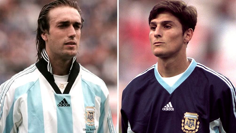 Batistuta y Zanetti, dos emblemas de la Selección Argentina