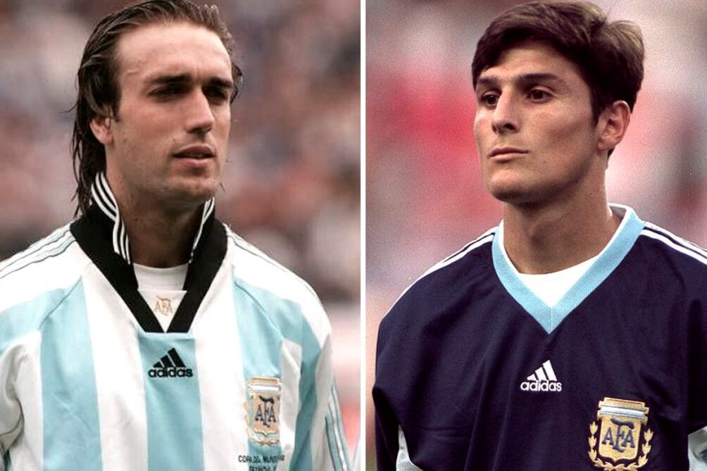Batistuta y Zanetti, dos emblemas de la Selección Argentina