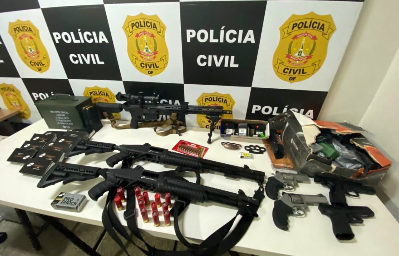 El armamento que secuestró la Policía al militante de Bolsonaro