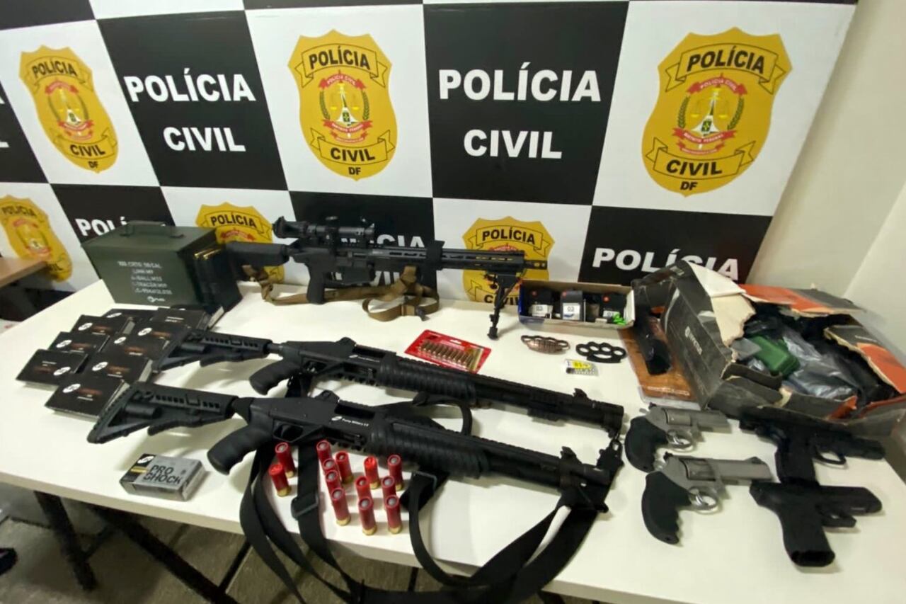 El armamento que secuestró la Policía al militante de Bolsonaro