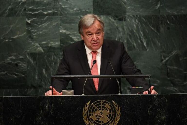 Antonio Guterres, máxima autoridad de la ONU.