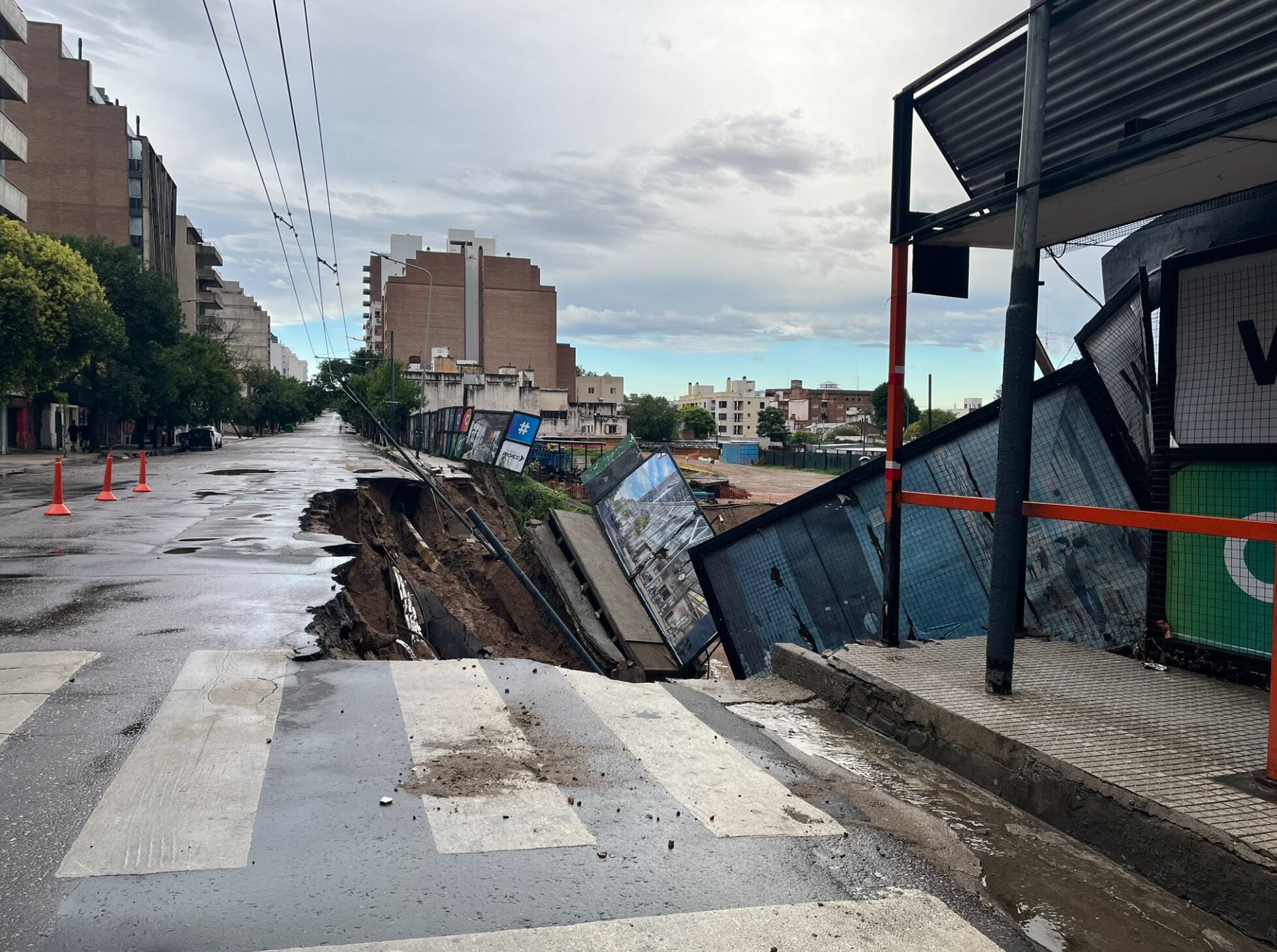 La situación fue similar en La Calera y Villa Allende, en las sierras chicas de Gran Córdoba.