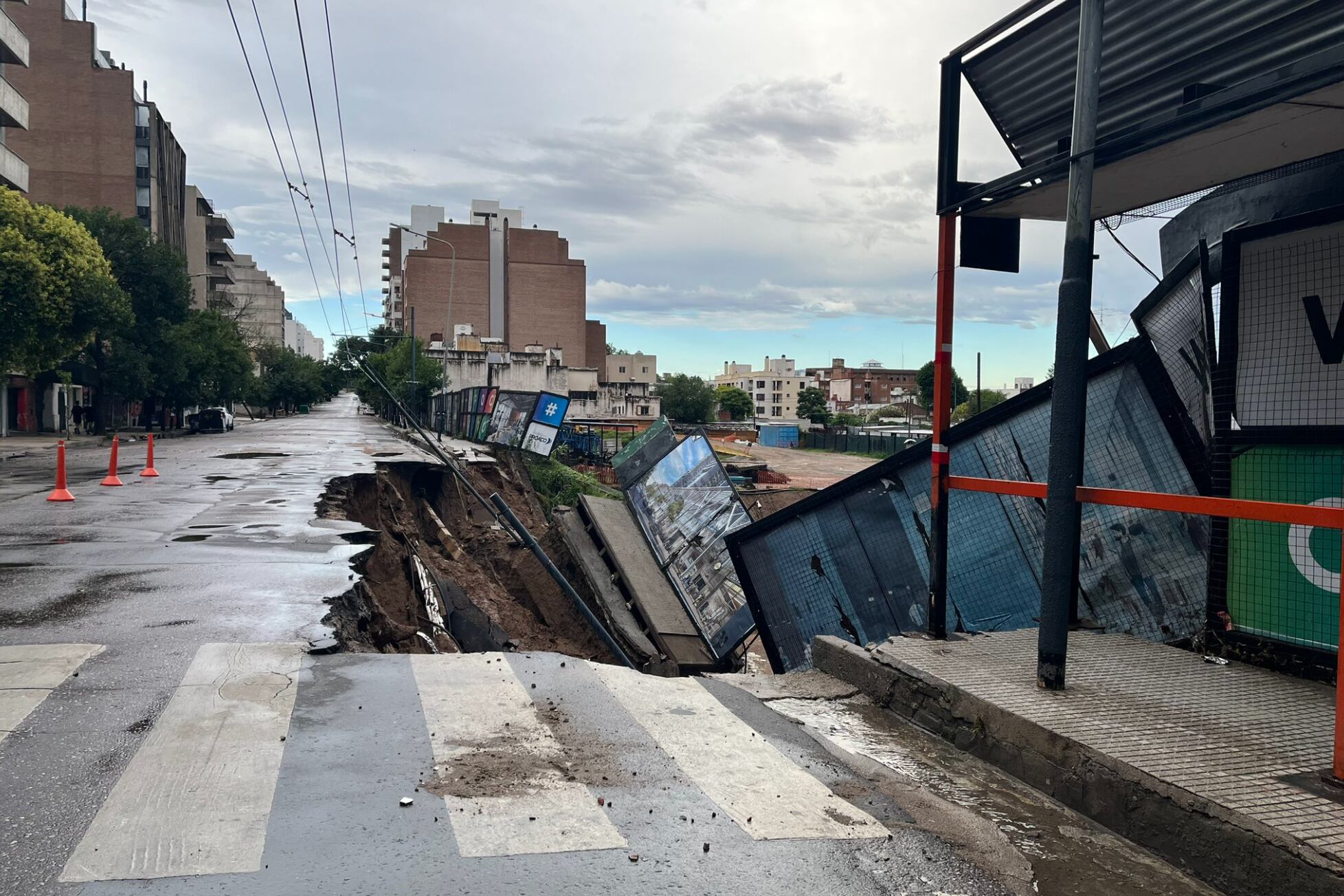 La situación fue similar en La Calera y Villa Allende, en las sierras chicas de Gran Córdoba.